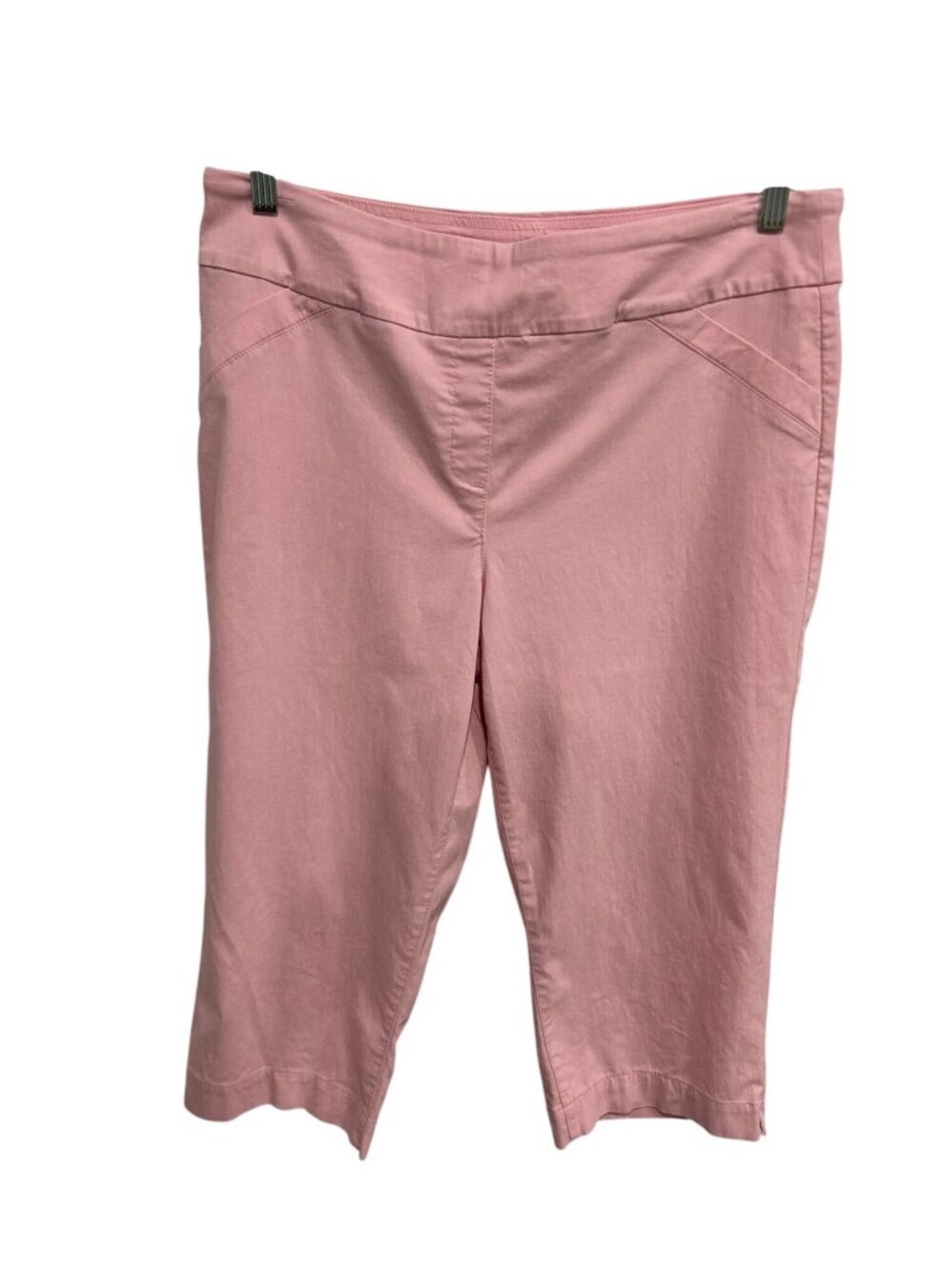 Alia 16 Pink Pull-On Bermuda Shorts Cotton Blend Minimalist Coastal Comfort